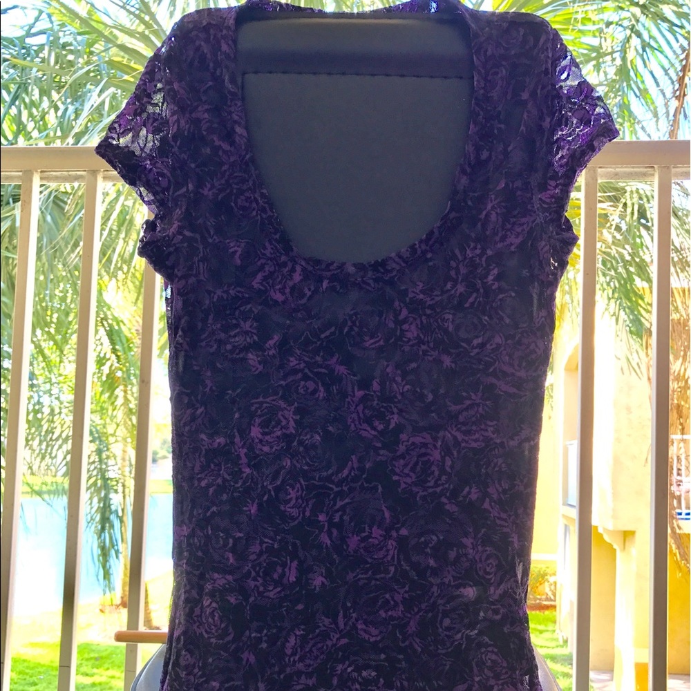 A see through lace top