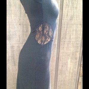 Derek Heart Maxi Lace cut out High low size S