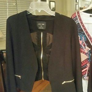 Love tree cropped blazer