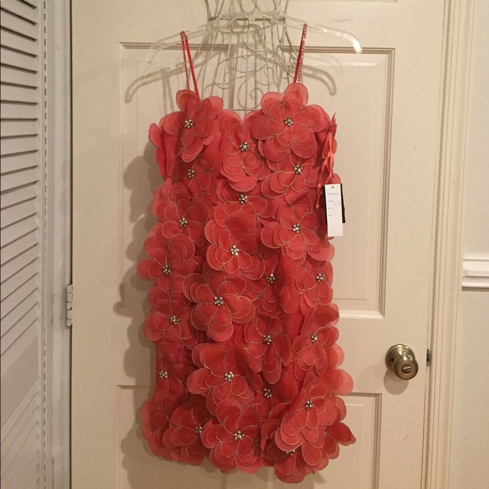 Flower cocktail dress
