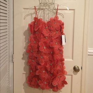 Flower cocktail dress