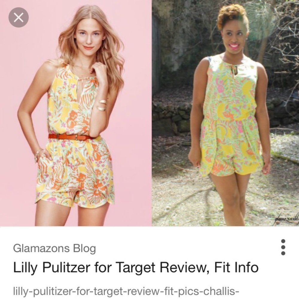 Worn once. Lilly Pulitzer romper.