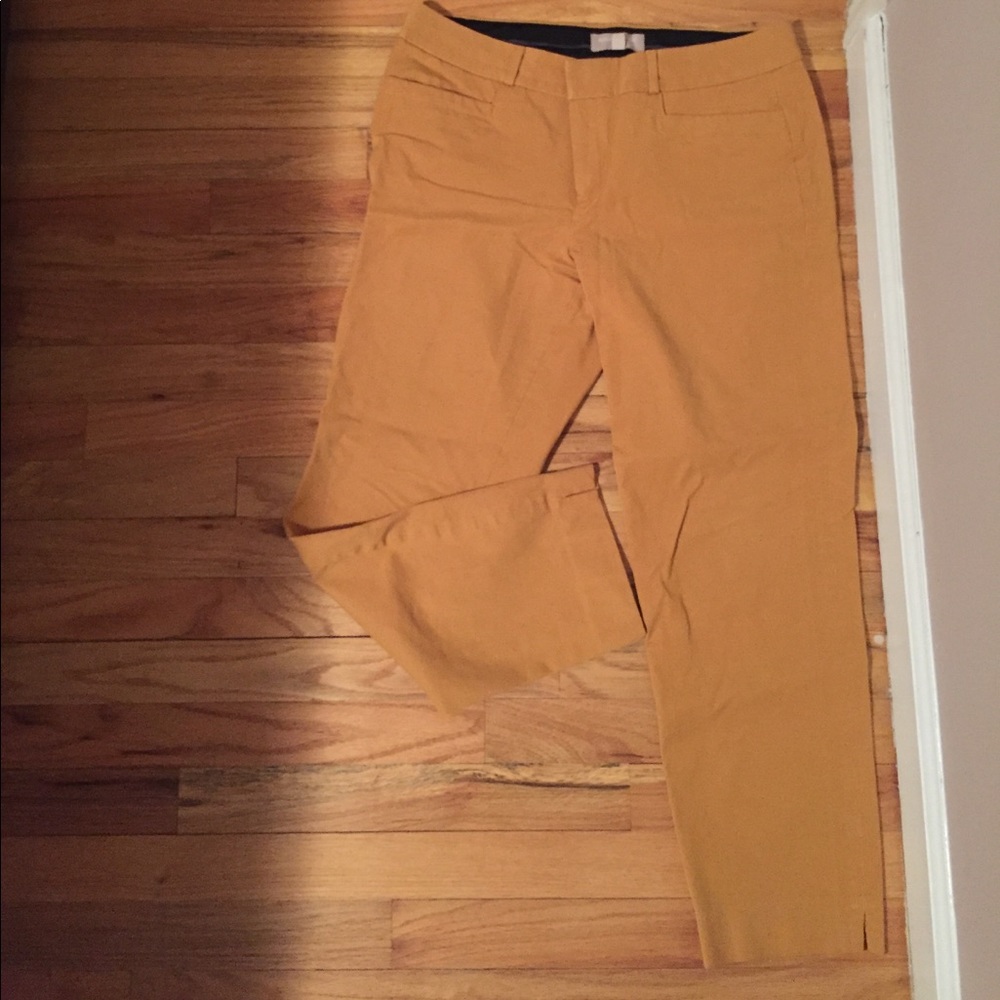 Yellow banana republic pants
