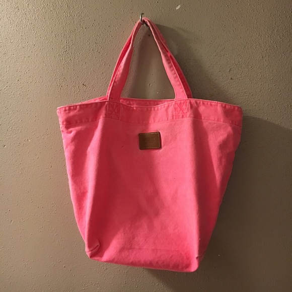 PINK Victoria's Secret Handbags - Pink by Victoria secret canvas tote