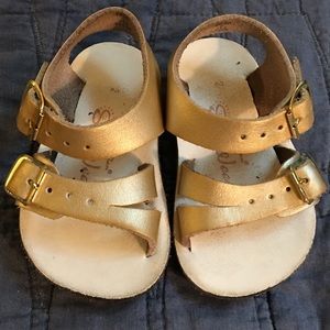 Gold Saltwater Surf Sandals