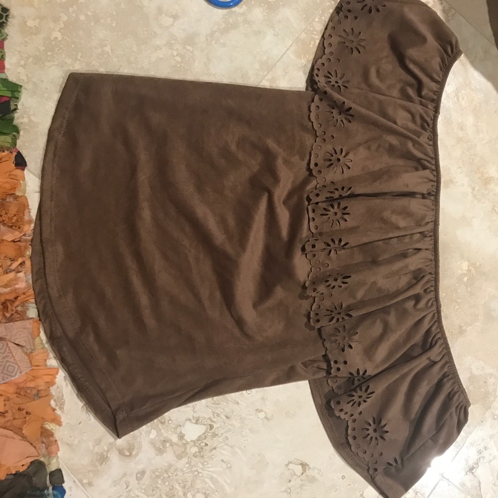 Suede top