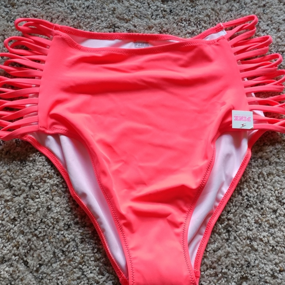 high-waisted Victoria's secret bikini bottom