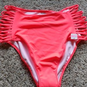 high-waisted Victoria's secret bikini bottom