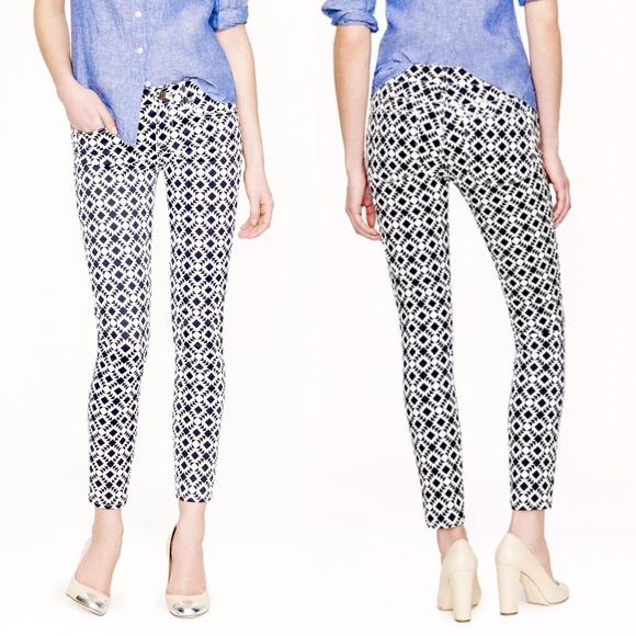 J Crew Toothpick Jean Geometric Print - Picture 2 of 6
