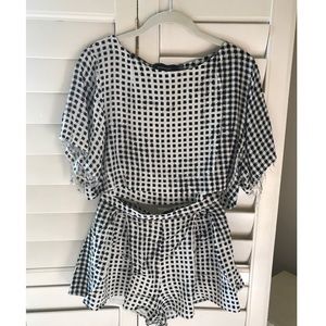 MINKPINK Crop Top and Shorts Set