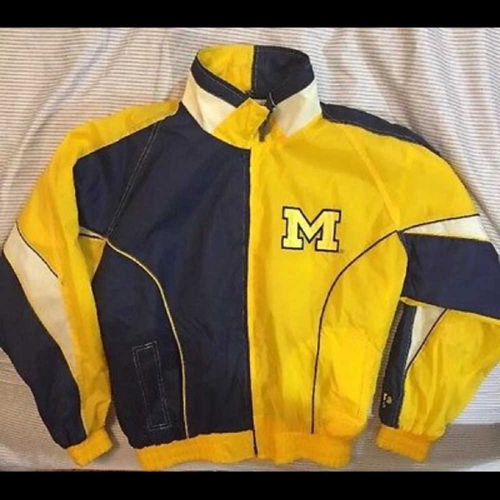 Vintage Michigan Wolverines PRO PLAYER WINDBREAKER