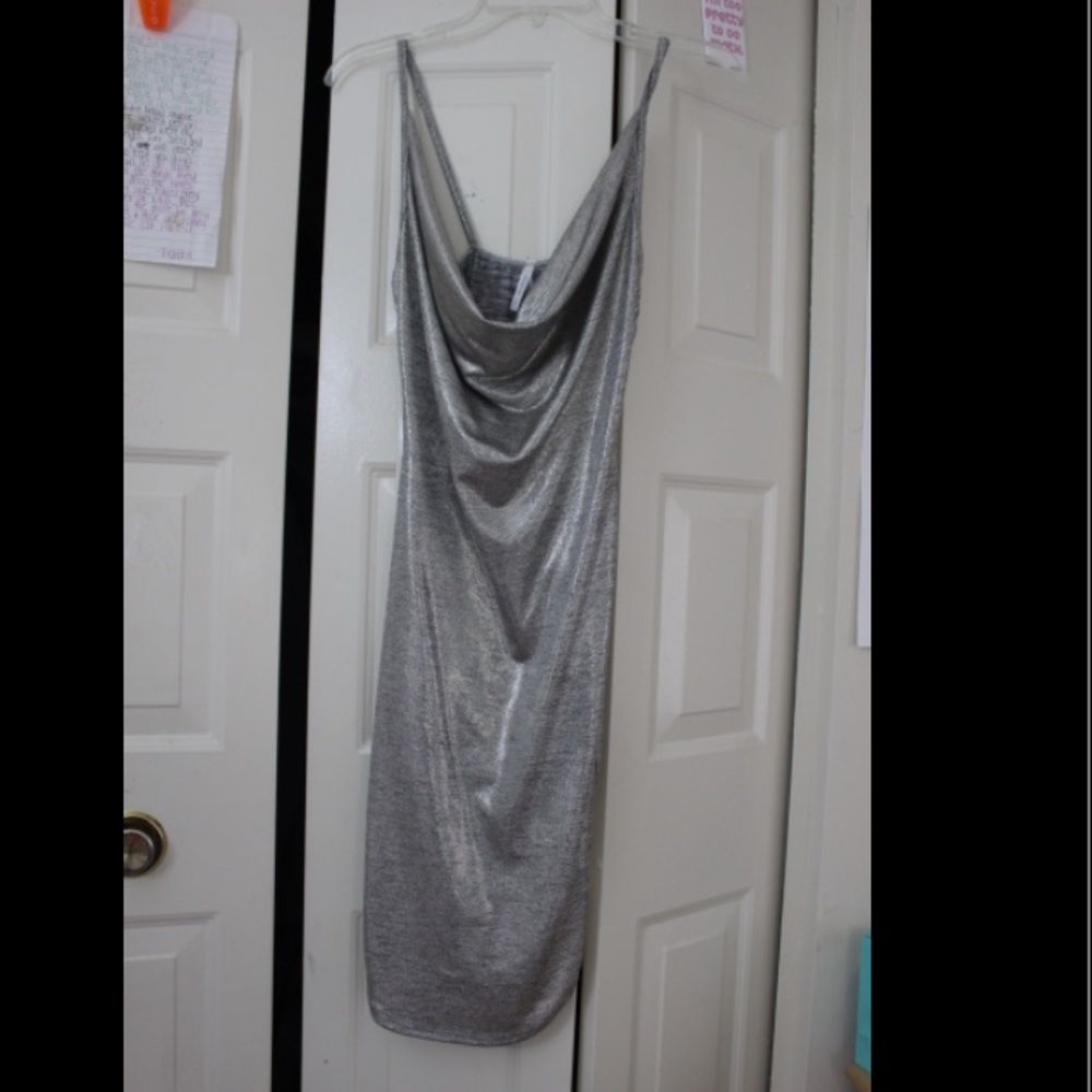 Silver/metallic dress
