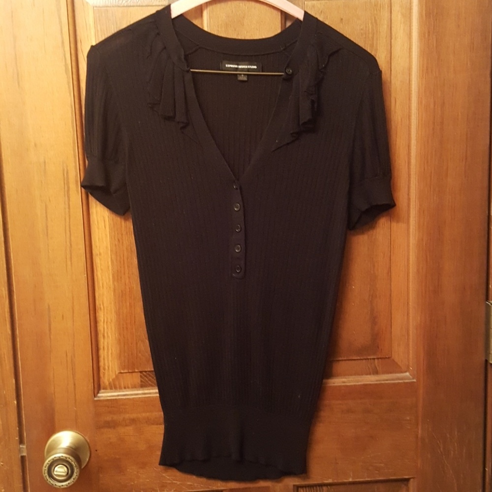 Express size small black sweater shirt blouse top