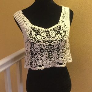 NWT crochet crop top