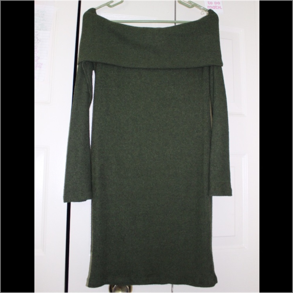 Green Sweater Dress