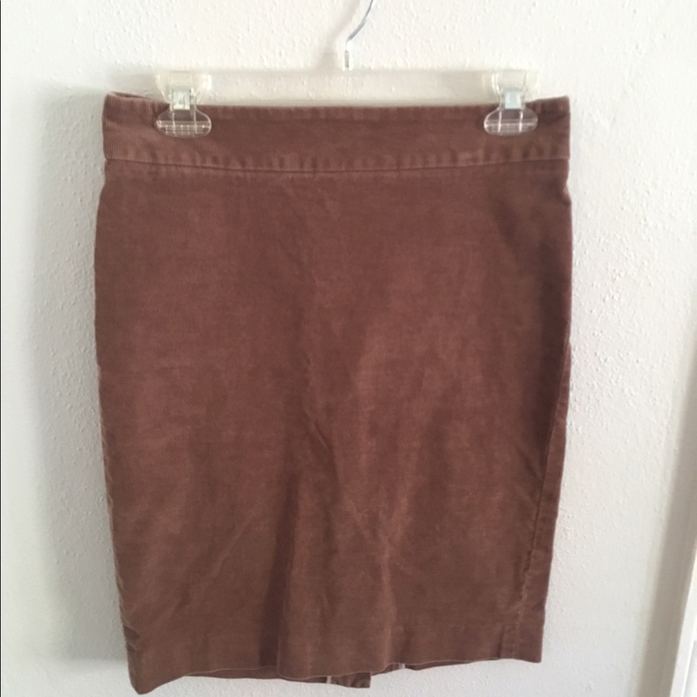 J. Crew stretch corduroy pencil skirt