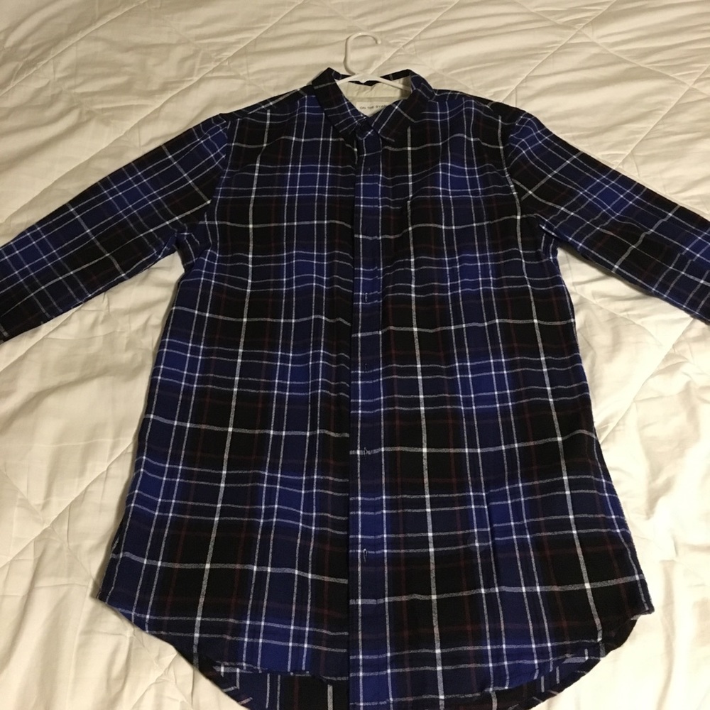 On The Byas Flannel - large, longer length