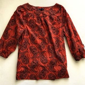 Lands' End Paisley Print Top