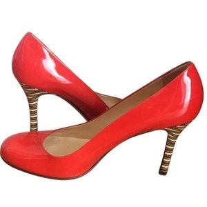 Kate Spade red patent heels