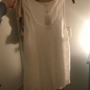 white flowy tank top