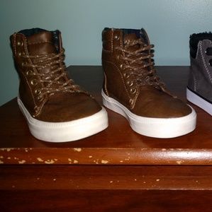 Brown sneakers