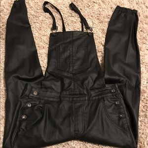 Leather overalls