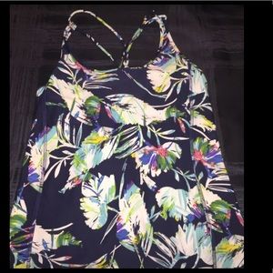 Spaghetti strap floral print summer top