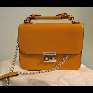 Yellow vintage purse