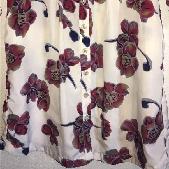 Collection Costa Blanca Cream flowery Button Dress - Picture 4 of 4