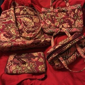 VERA BRADLEY TRAVEL SET - SALE TONIGHT ONLY