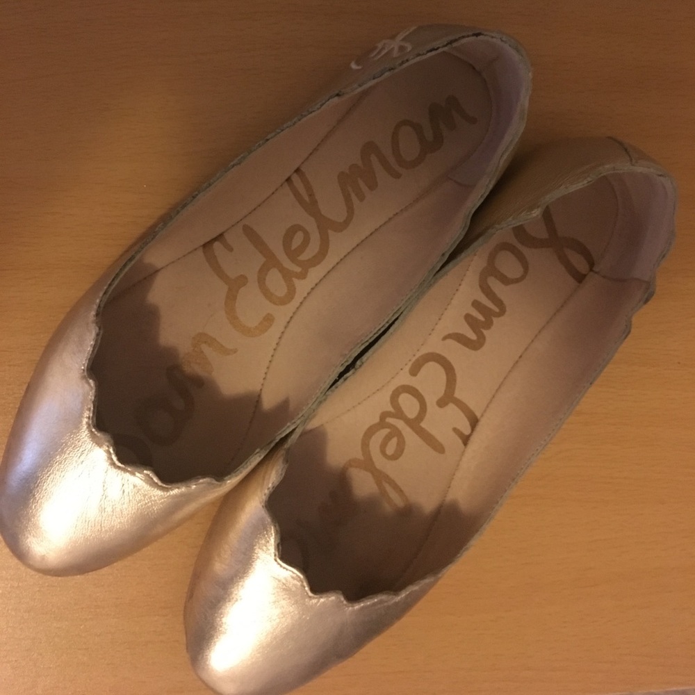 Sam Edelman Augusta gold flats