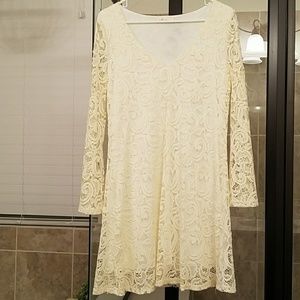 Off white or cream lace dress