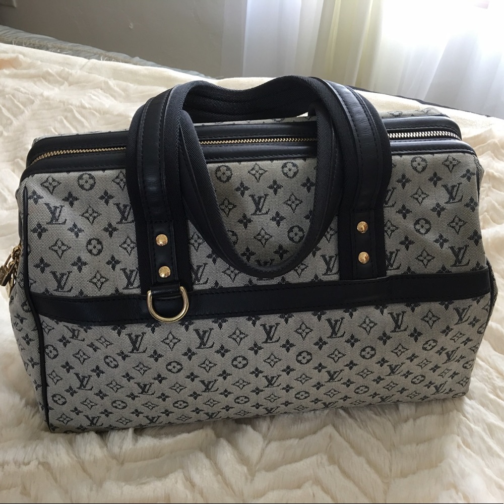 AUTHENTIC LV Mini Lin Canvas Josephine GM
