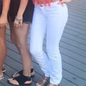 White hollister jeans