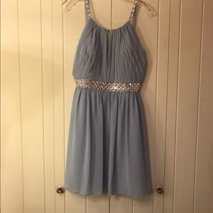 Light Blue Sparkly Formal Dress