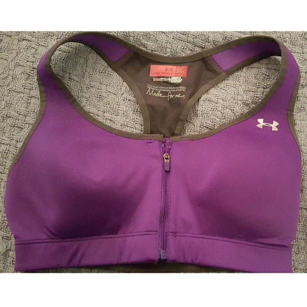NWOT Purple Under Armour Heat Gear Bra