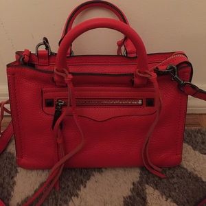 Never worn, red Rebecca Minkoff Micro Regan Bag