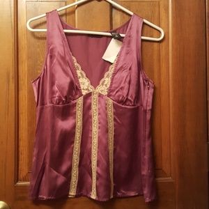 New York & Company silk blouse tank top size 6