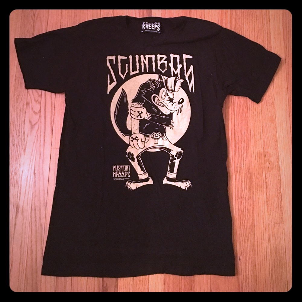 Kustom kreeps scumbag t-shirt