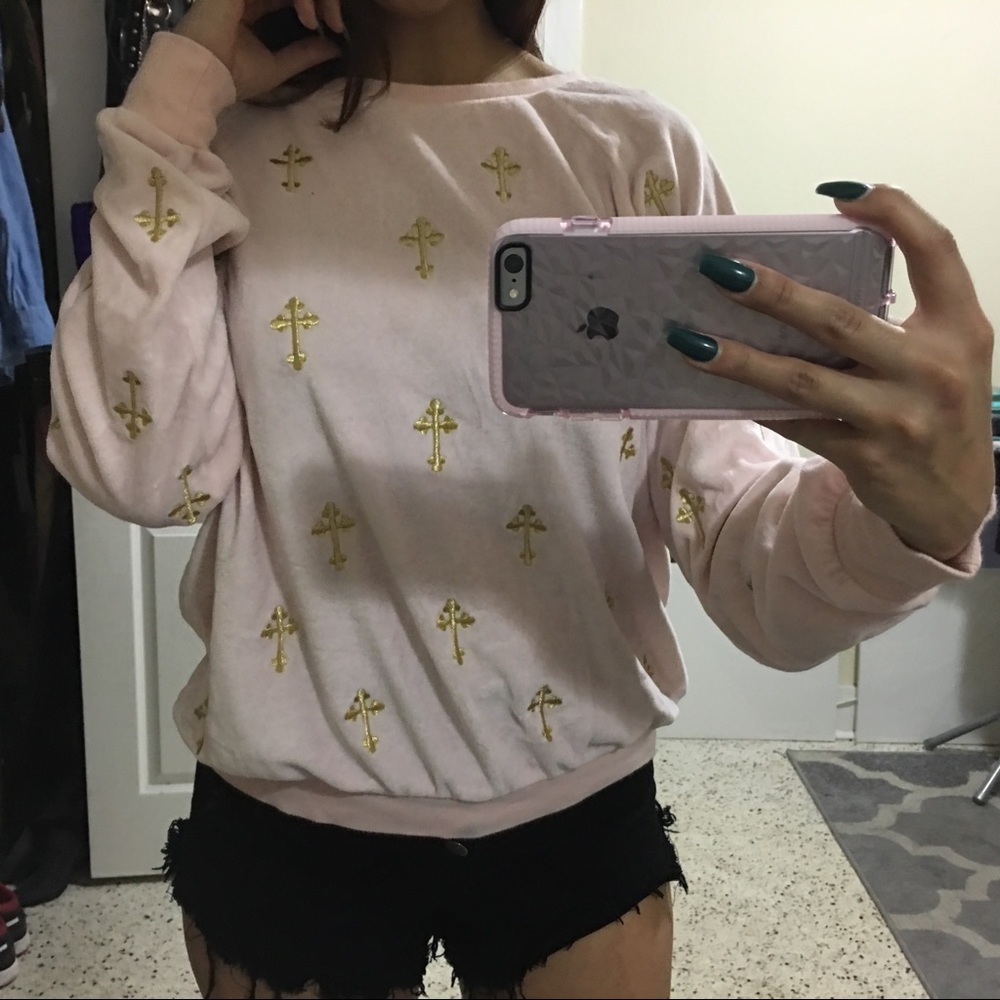 ORIGINAL WILDFOX PINK SWEATER