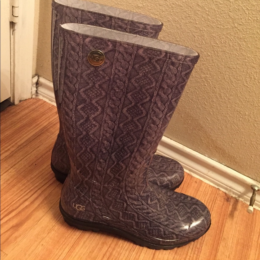 Cable Knit patterned UGG Women's Rainboots