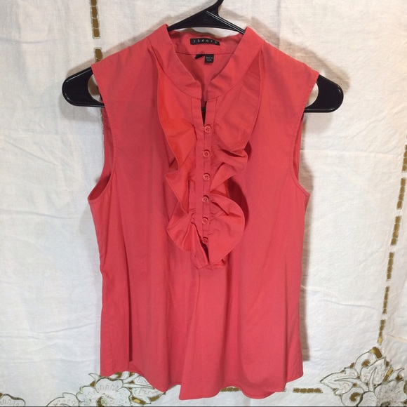 Theory Tops - Theory sleeveless tangerine blouse
