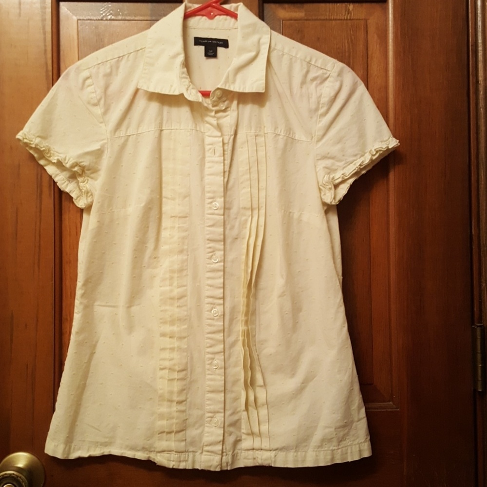 Tommy Hilfiger 100% cotton button up shirt top
