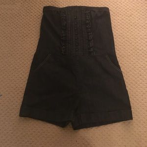 Denim Tuxedo style romper