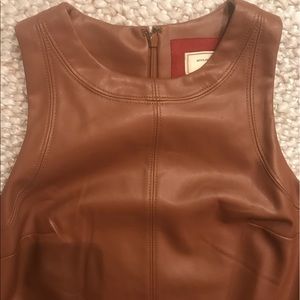 Leather Anthropologie dress (Moulinette Soeurs)