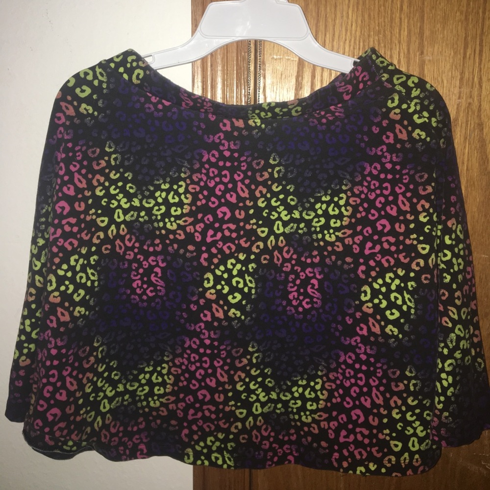 Cheetah print skater skirt