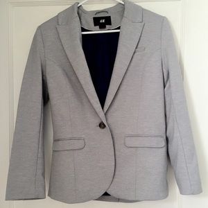 H&M light gray boyfriend blazer
