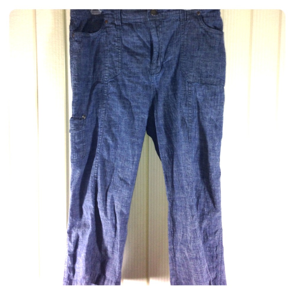 Denim colored capris