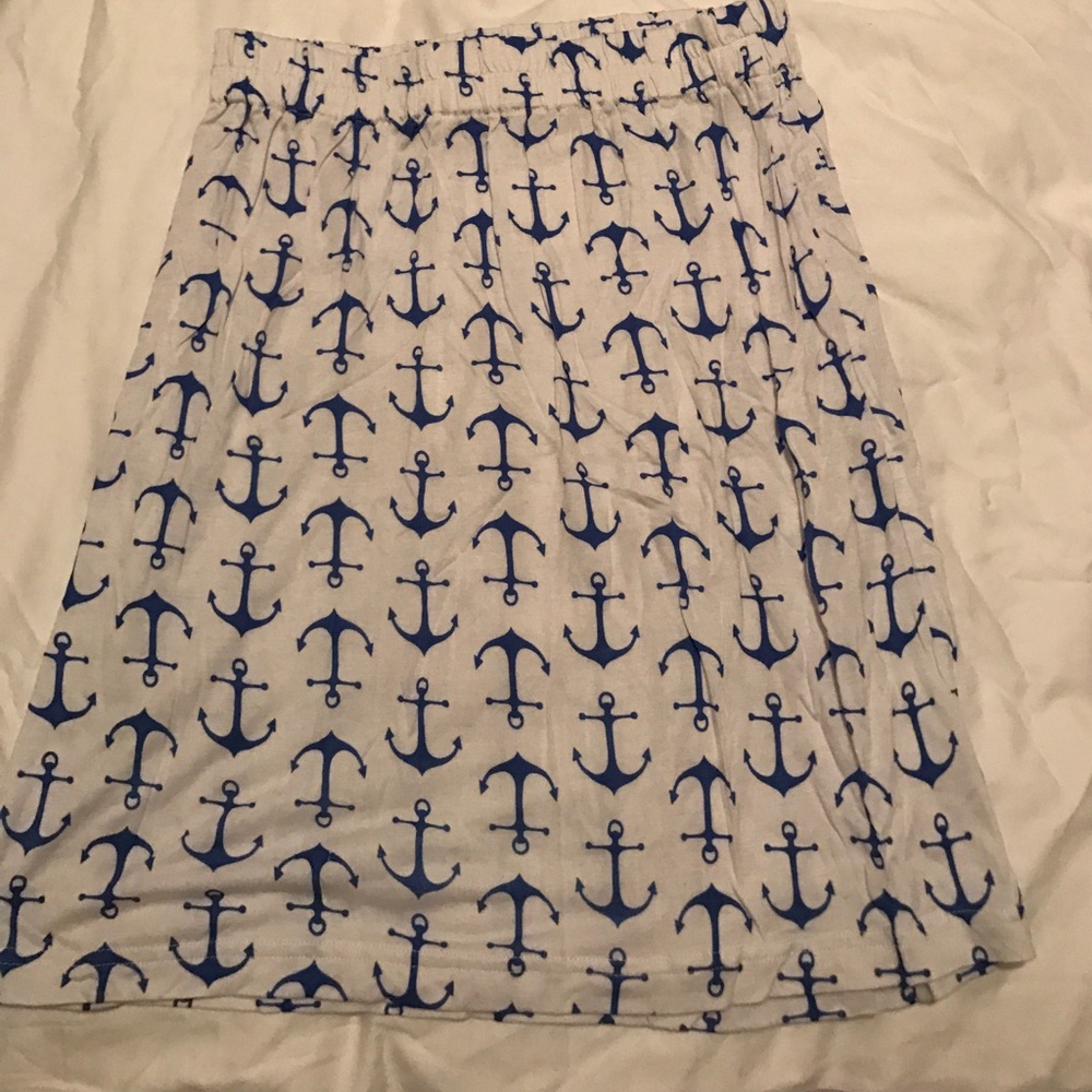 Preppy anchor skirt