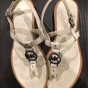 Michael Kors White Strap Sandal